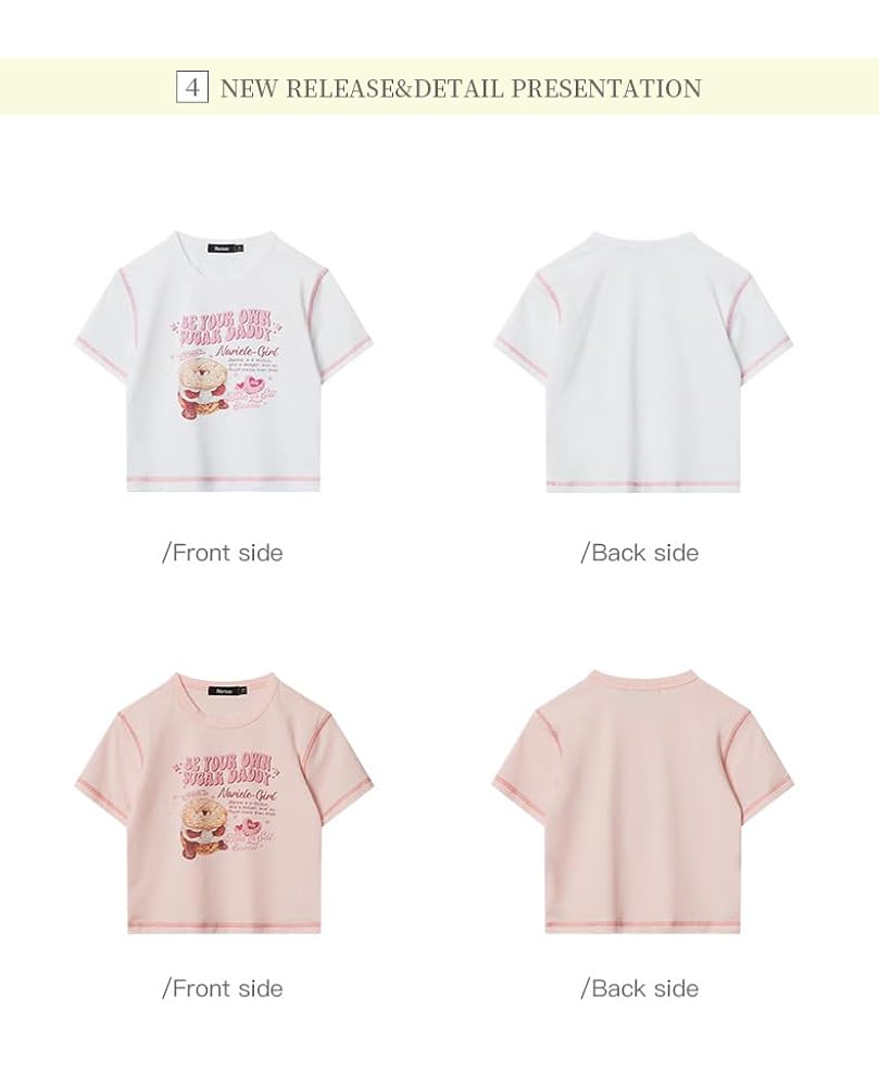 Y2K Graphic Baby Tees for Women Cute Summer Short Sleeve T